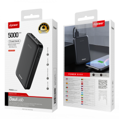 Power Bank 5000mAh - D-power P8582 - Noir | Smarty Paris 18e